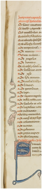 Manuscrit de Bernard de Castanet. Toulouse, BM, ms. 178, f. 110r (Cliché BM de Toulouse)
